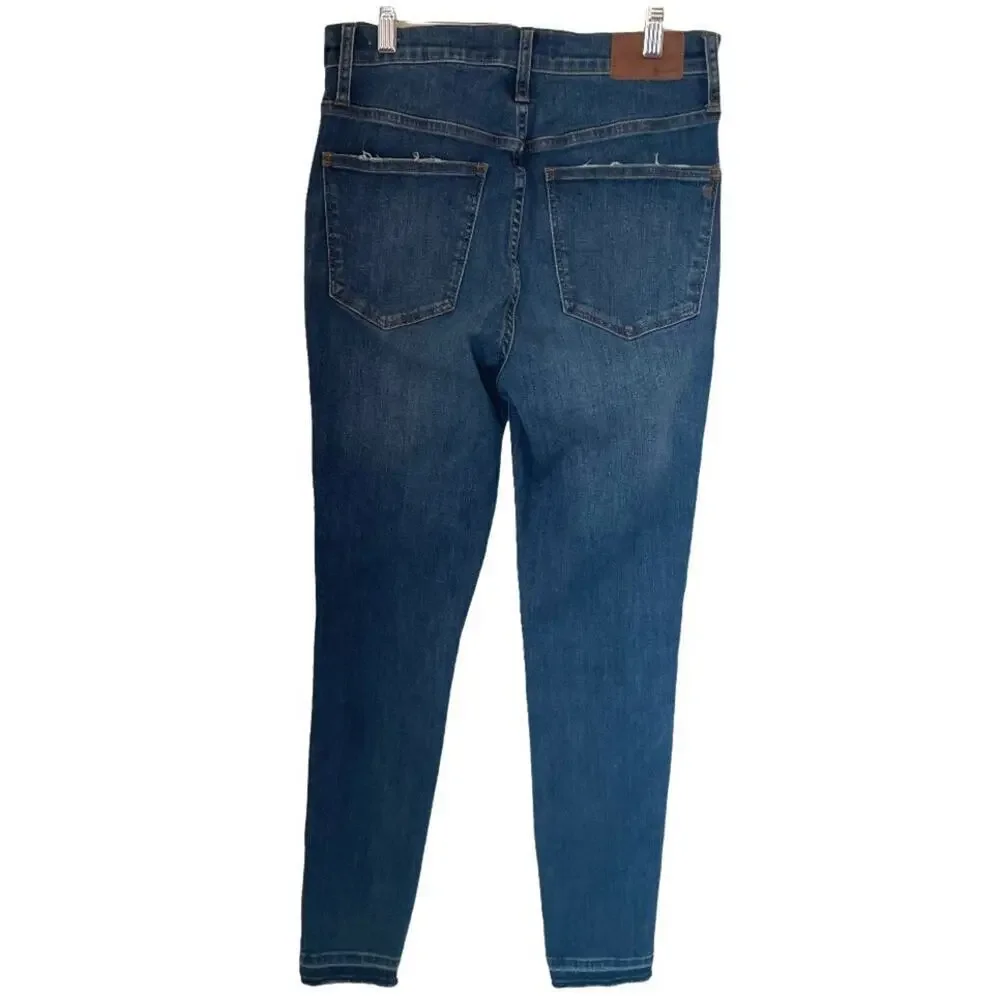 MADEWELL 10" High-Rise Skinny Jeans Wash: Button-Front TENCEL™ Denim Edition - Picture 3 of 10